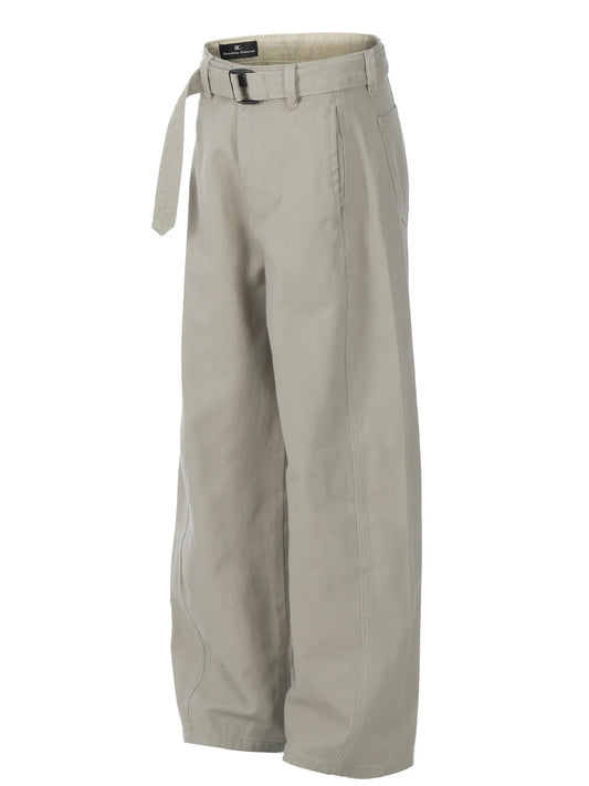 Men's Straight Cargo Pants with Belted - Velora Luxury Fashion