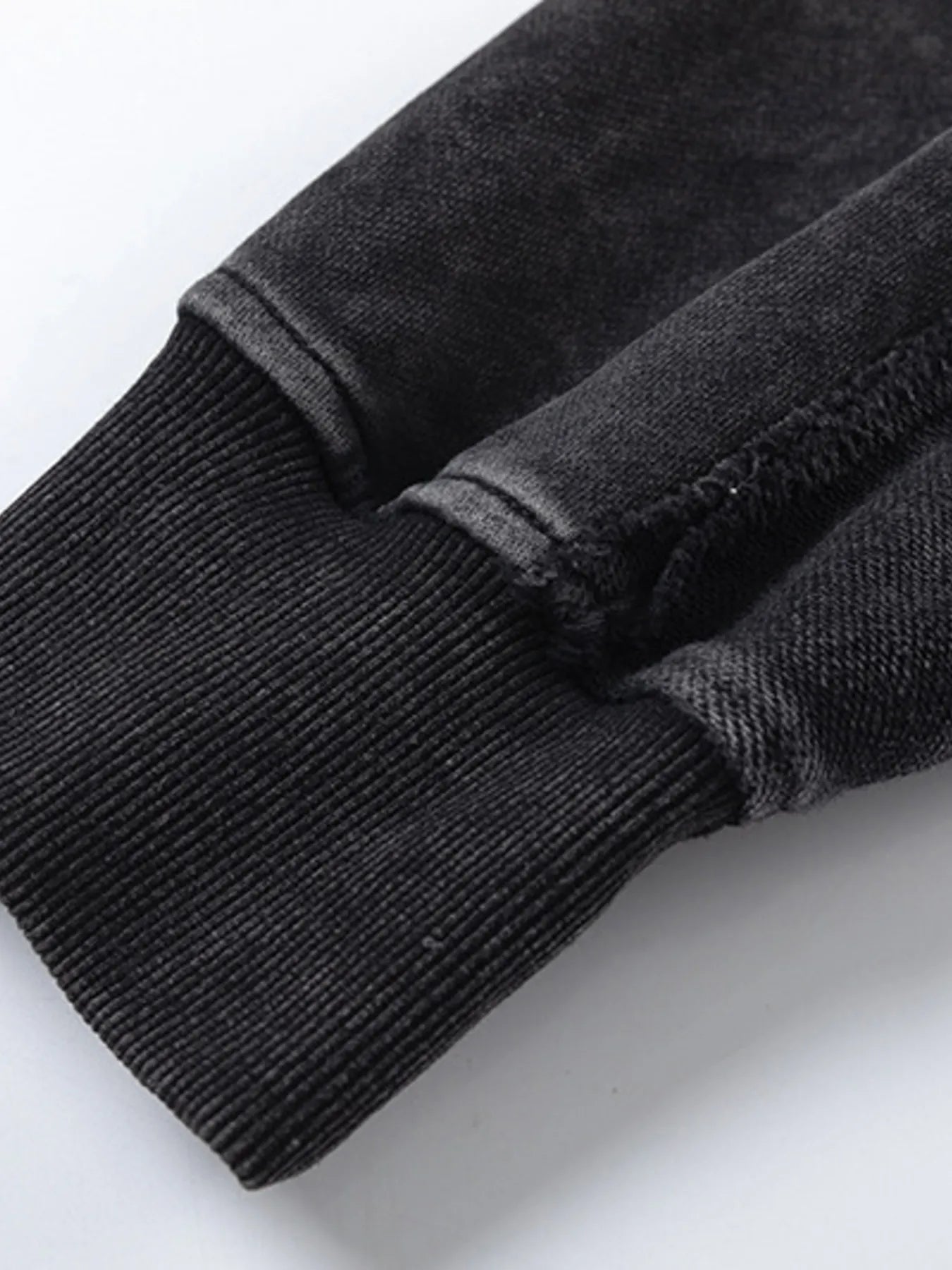 Men's Washed Zip-Up Hoodie with Pockets - Velora Luxury Fashion