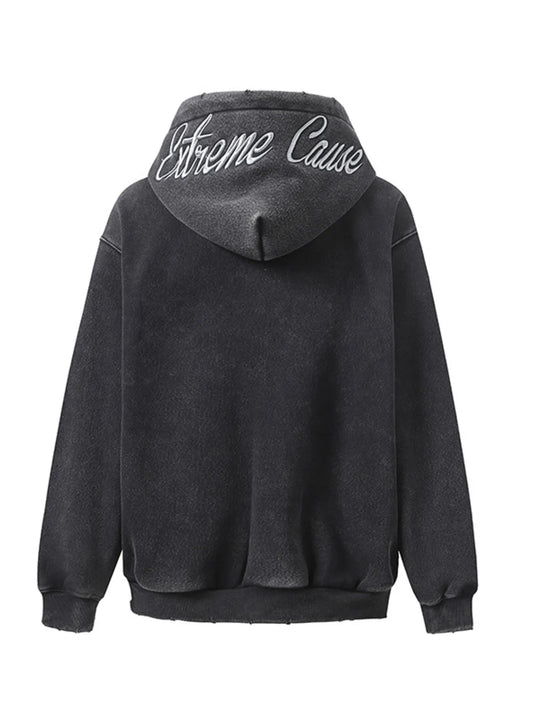 Men's Zip Up Long Sleeve Hoodie - Velora Luxury Fashion