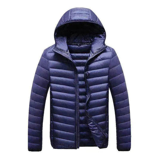Men's Lightweight Down Jacket – Hooded Duck Down Winter Coat