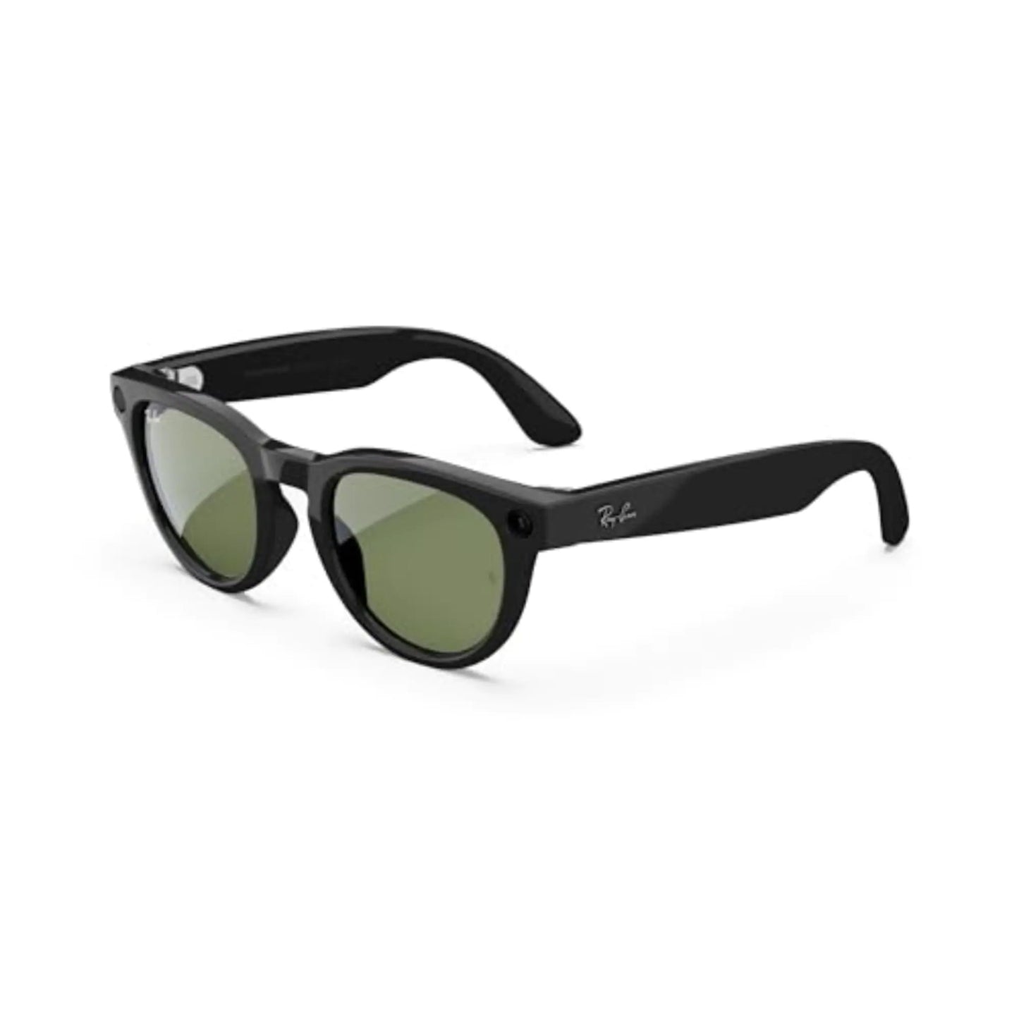 Meta Headliner Round Shiny Black / G15 Green Low Bridge - Velora Luxury Fashion