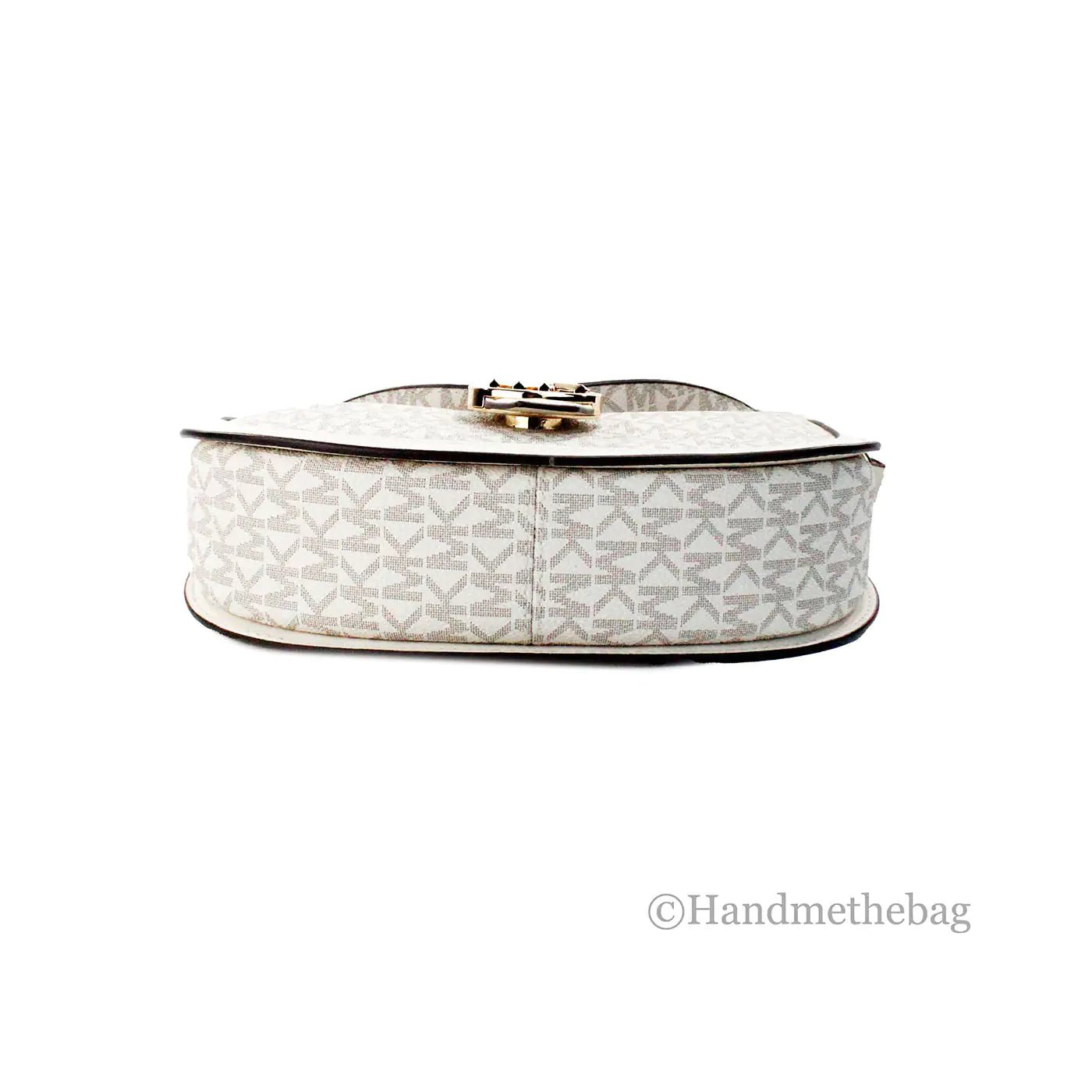 Michael Kors Gabby Small Cream Foldover Hobo Crossbody Bag - Velora Luxury Fashion