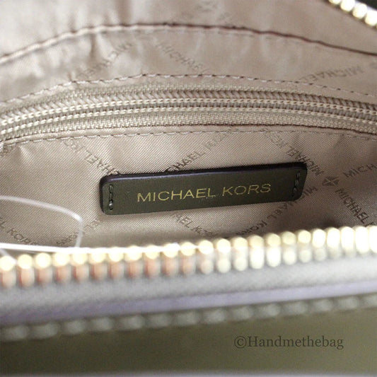 Michael Kors Gabby Small Olive Satchel Crossbody Bag - Velora Luxury Fashion