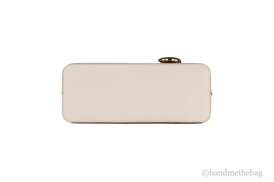 Michael Kors Jet Set Travel Medium Powder Blush Leather Dome X Cross Satchel Bag - Velora Luxury Fashion