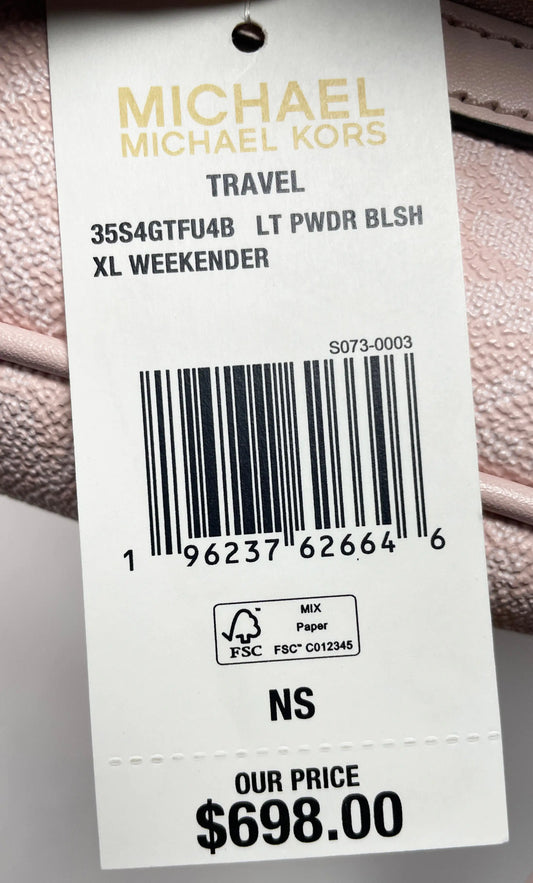 Michael Kors Travel XL Powder Blush Weekender - Velora Luxury Fashion