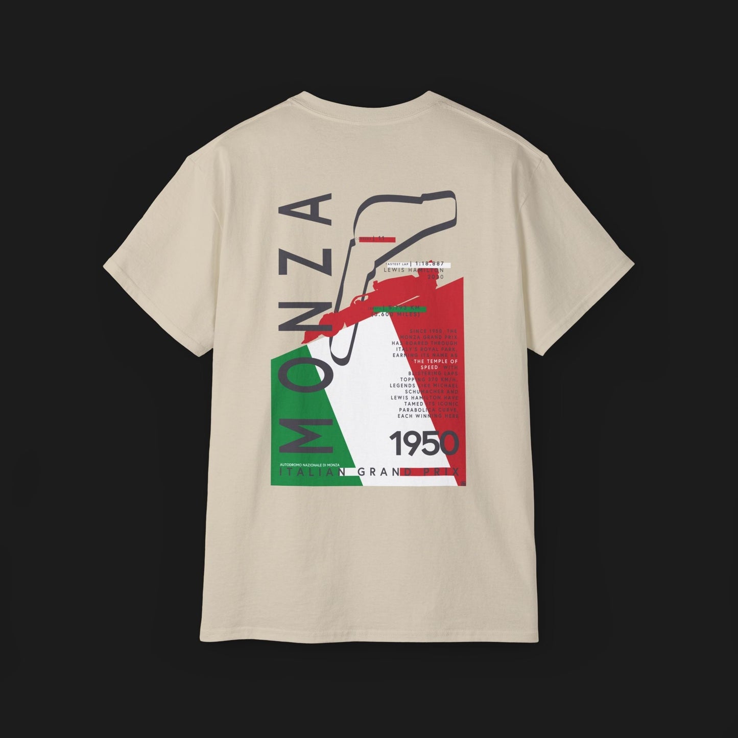 Monza Grand Prix Temple of Speed Graphic T-Shirt - Velora