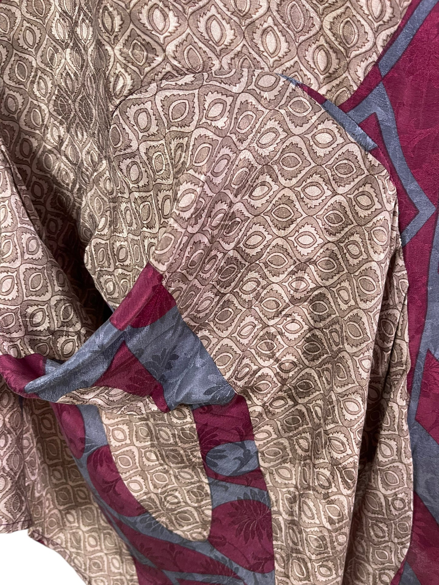 PRC6059 Avatar Pure Silk Self Pocket Tunic Dress - Velora