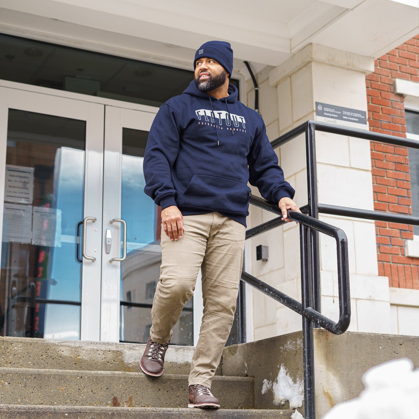 FA Pullover Hoodie Navy - Velora