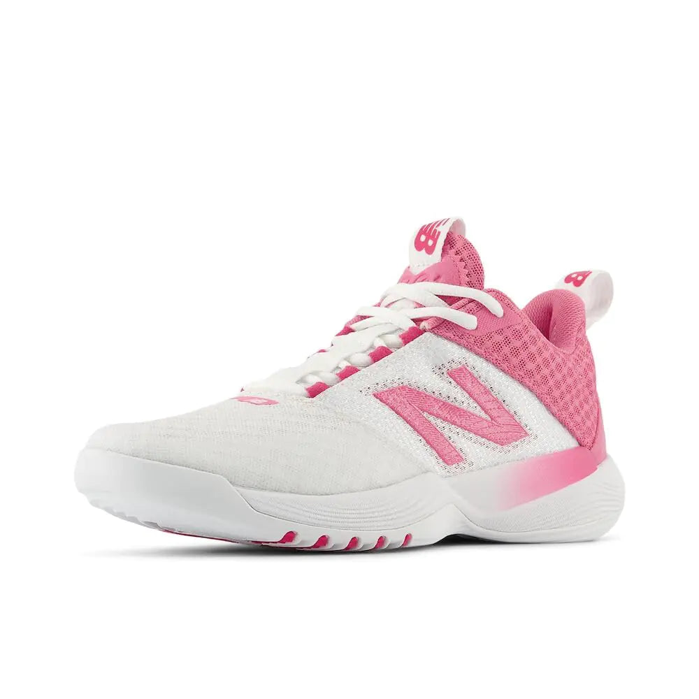 New Balance Womens FuelCell Vb-01 V1 Volleyball Shoe White/Signal Pink 15 - Velora Luxury Fashion