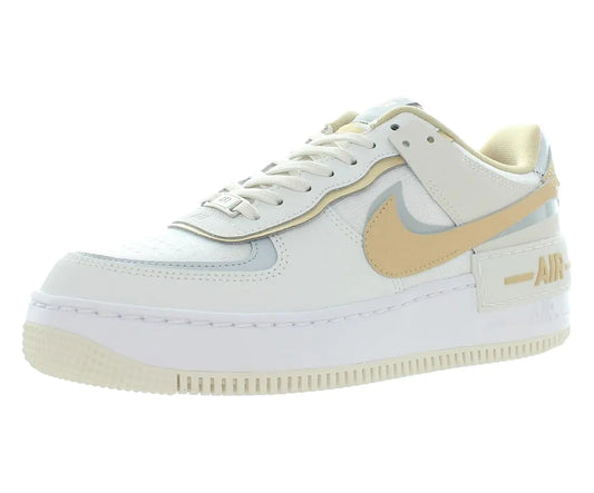 Nike Air Force 1 Shadow Summit White/Sesame-Wolf Grey Size 7.5 - Velora Luxury Fashion