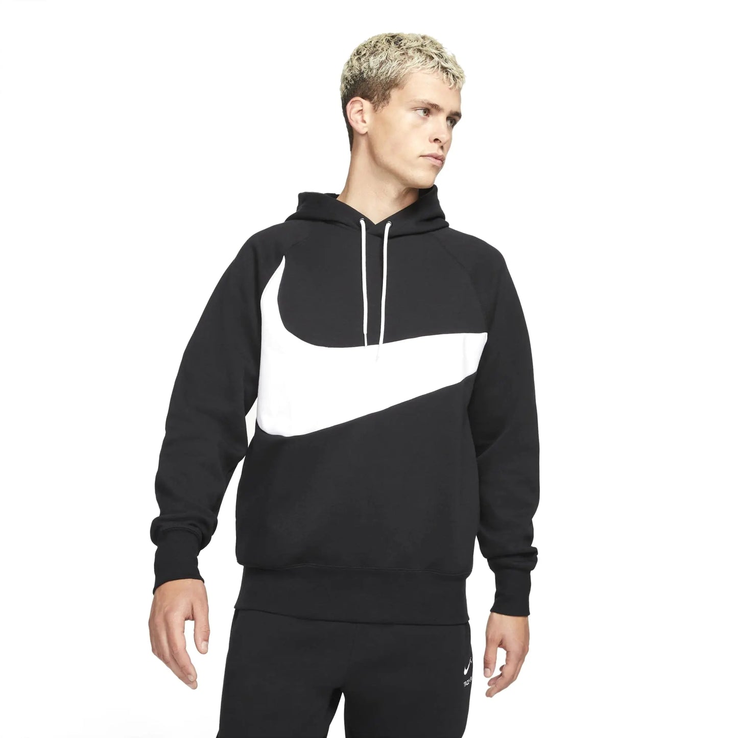 Nike Sportswear Tech Fleece Hoodie Black/White/White LG - Velora Luxury Fashion