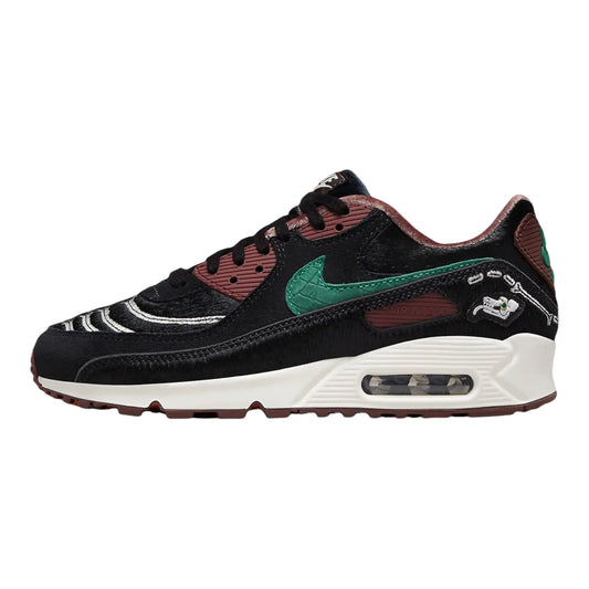 Nike Women Modern Black Green Noise Sail 8 - Velora Luxury Fashion
