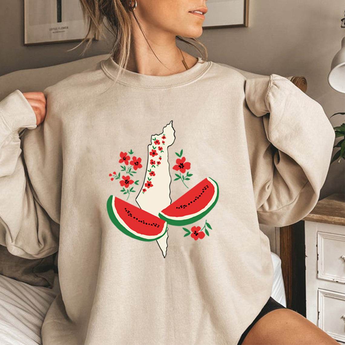 This Is Not A Watermelon Sweatshirts Funny Watermelon Women - Velora