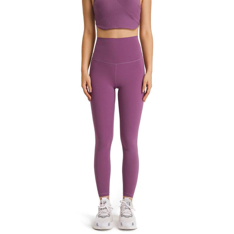 Women's Solid Color High Waist Hip Lift Stretch Yoga Pants - Velora
