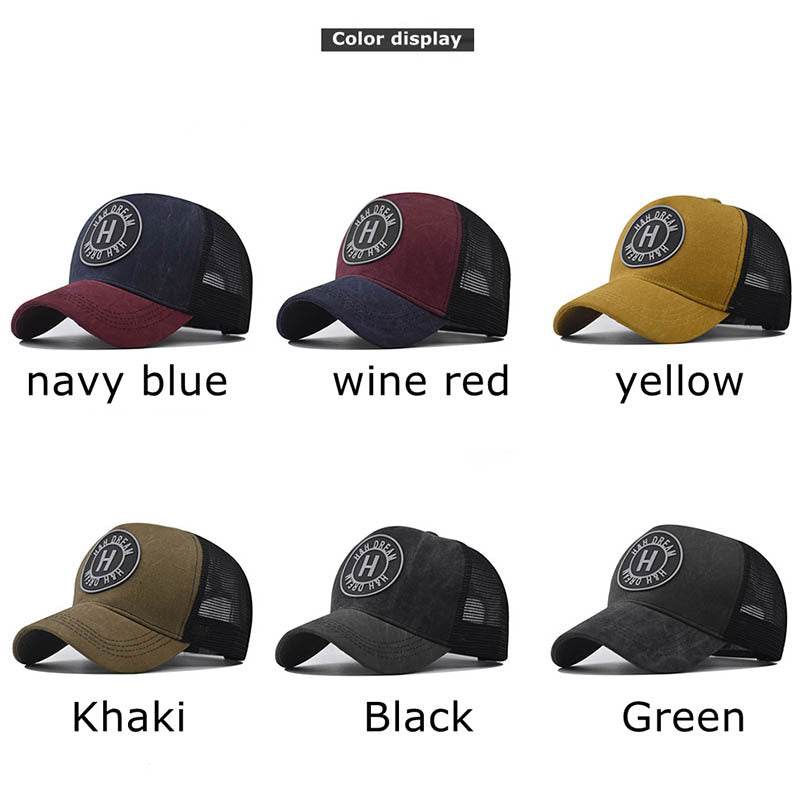 Embroidered Baseball Cap Washed Old Peaked Cap - Velora
