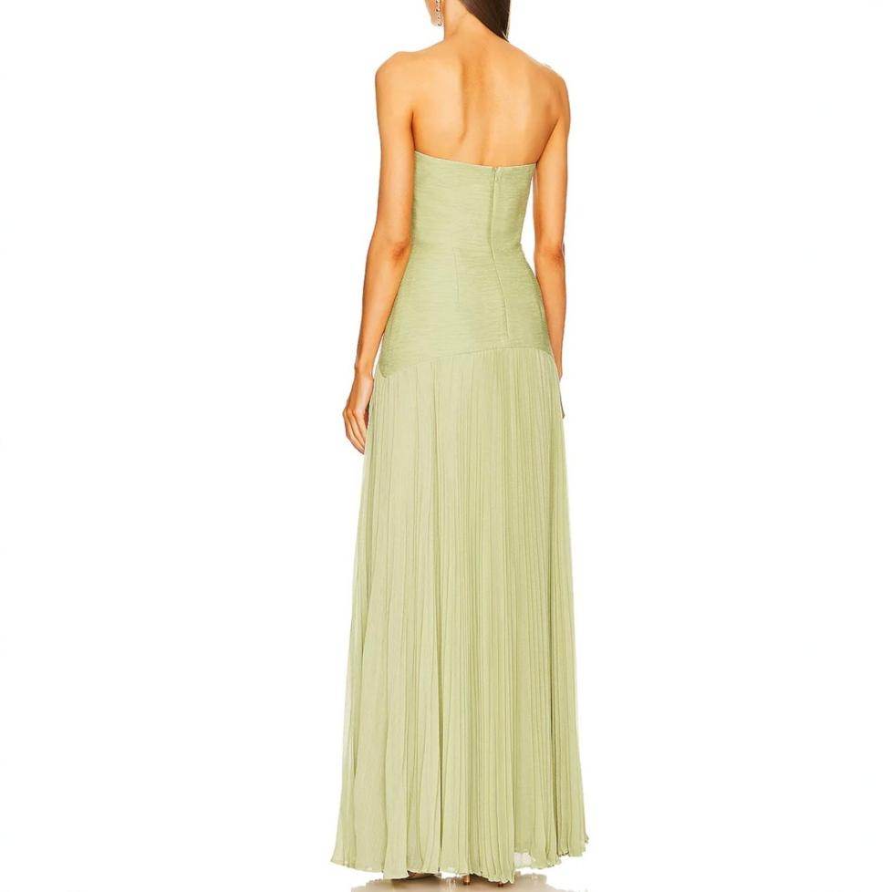 Casual Rib Fabric Tube Top Dress - Velora