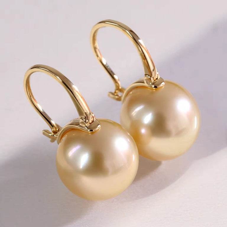 Copper Plated Gold Ancient Hong Kong Style Earrings - Velora