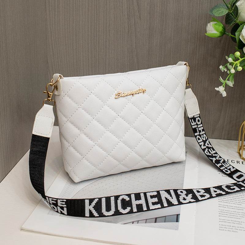 Small Messenger Bag For Women Trend Lingge Embroidery Female Shoulder Bags Fashion Chain Ladies Crossbody Purse - Velora