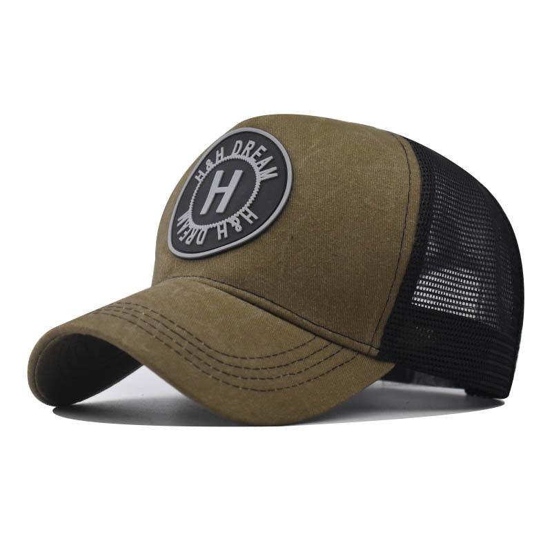 Embroidered Baseball Cap Washed Old Peaked Cap - Velora