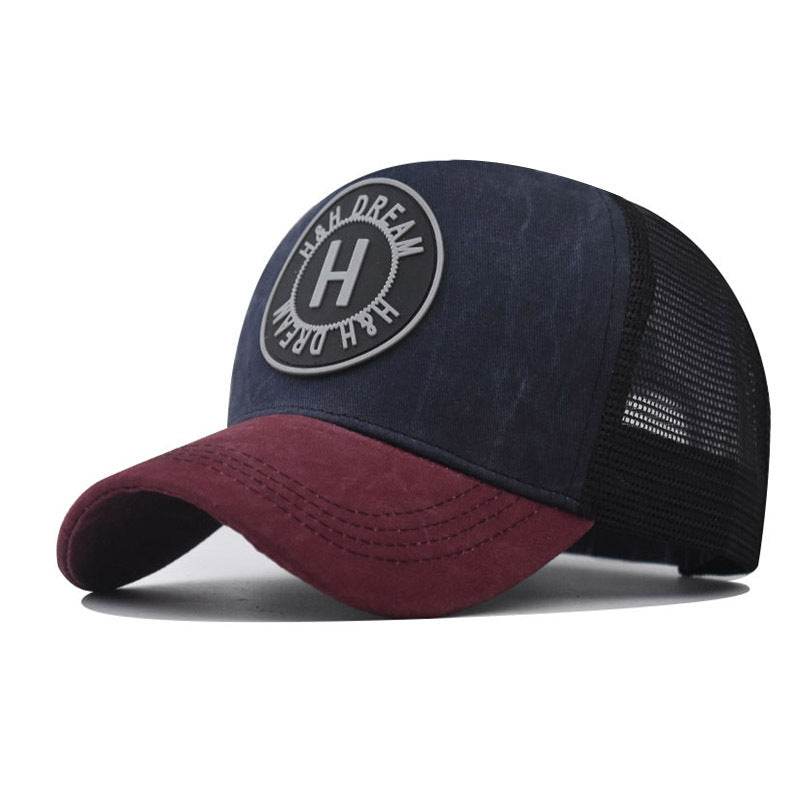 Embroidered Baseball Cap Washed Old Peaked Cap - Velora