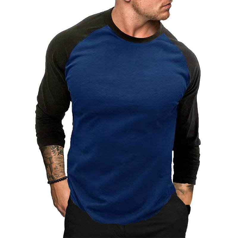 Men's Round Neck Loose Breathable Casual Long Sleeve - Velora