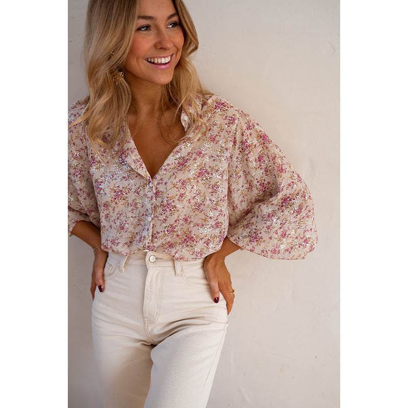 Fashion Single Row Multi-buckle Shirt For Women - Velora
