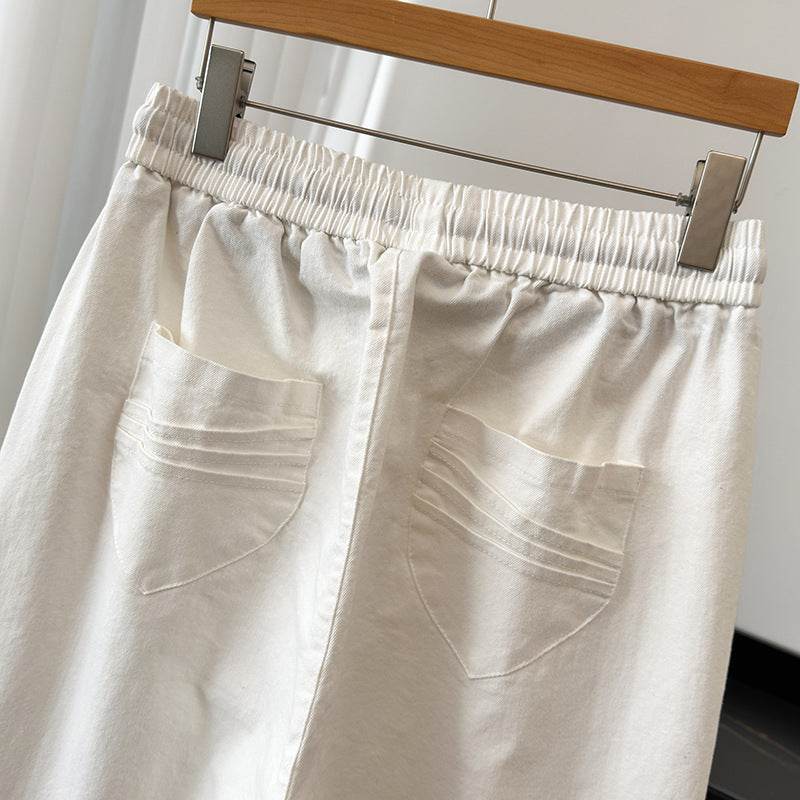 Plus Size Elastic Waist Simple Women - Velora