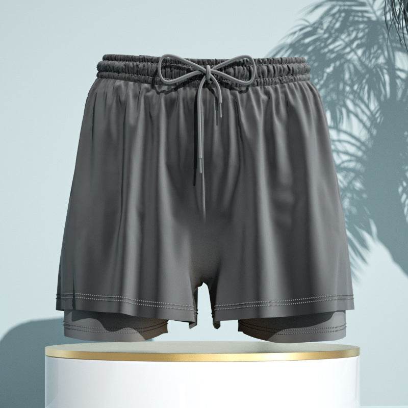 Men's 2-in-1 Breathable Loose Quick Drying Swimming Trunks Swimming Shorts Swimming Pants Flat Corner Pants Beach Pants Hot Spring Swimming Equipment - Velora