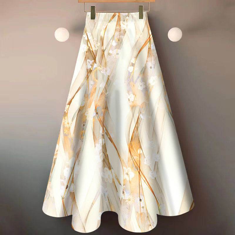 National Style Floral Skirt New Elegant Cover - Velora