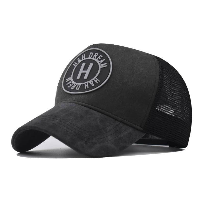 Embroidered Baseball Cap Washed Old Peaked Cap - Velora