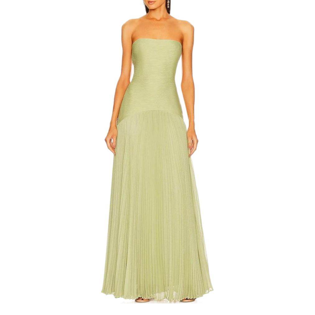 Casual Rib Fabric Tube Top Dress - Velora