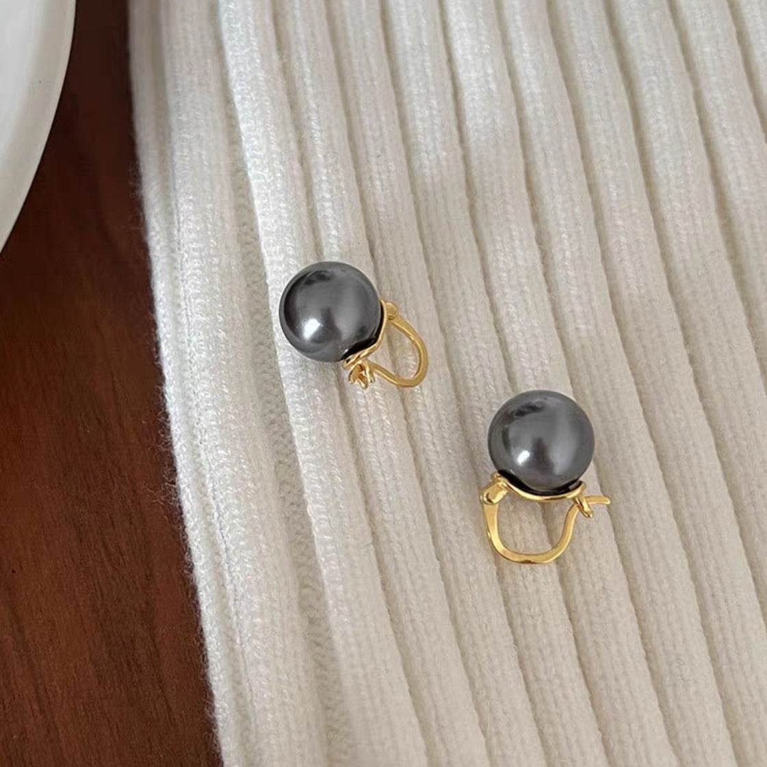Copper Plated Gold Ancient Hong Kong Style Earrings - Velora