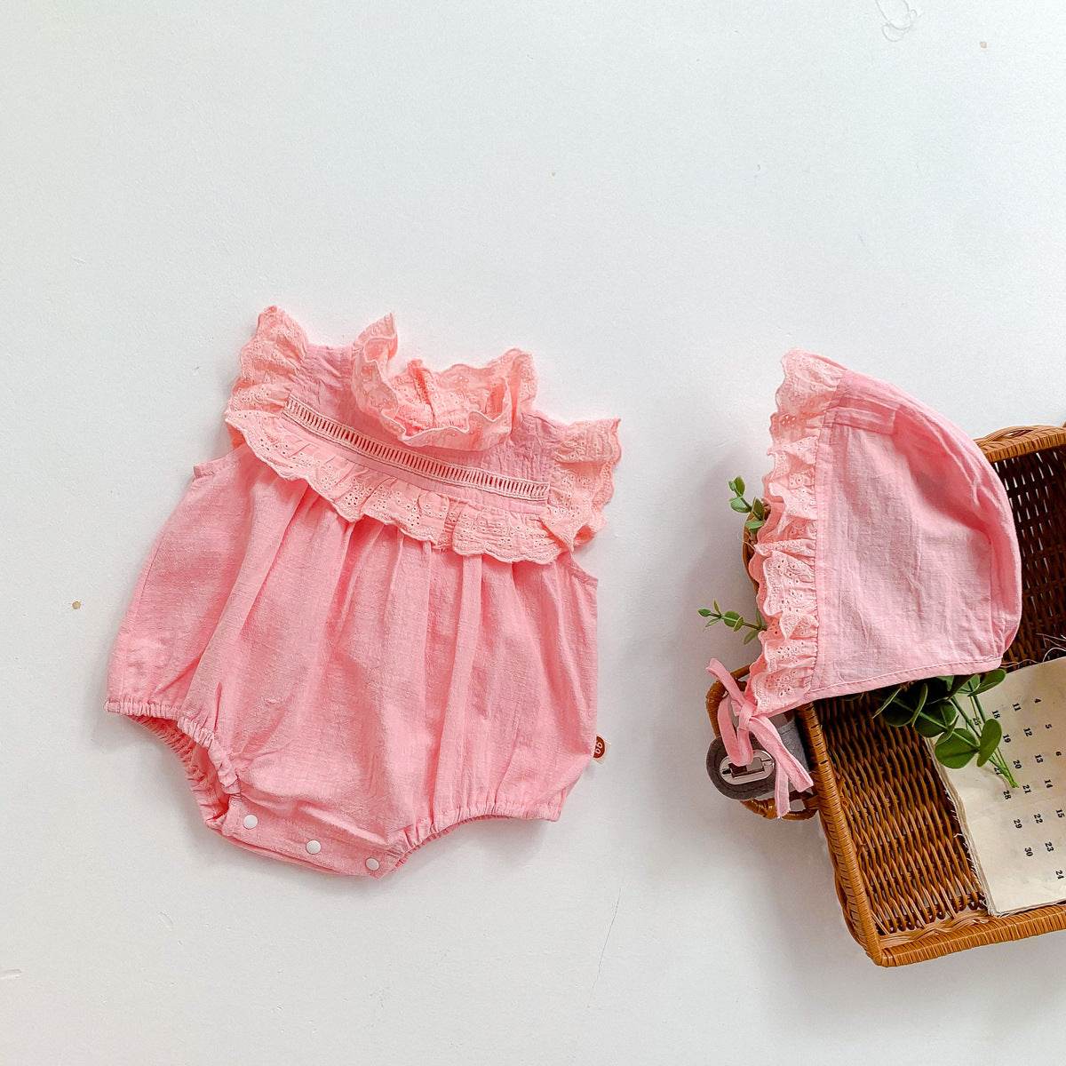 Korean Lace Onesie Jumpsuit Baby Romper - Velora