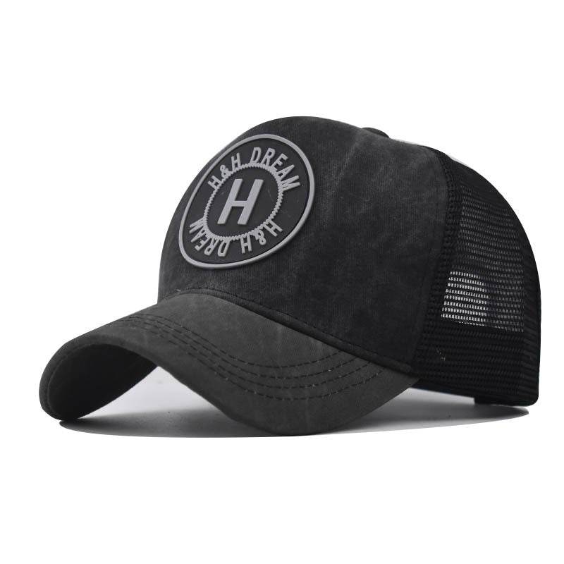 Embroidered Baseball Cap Washed Old Peaked Cap - Velora