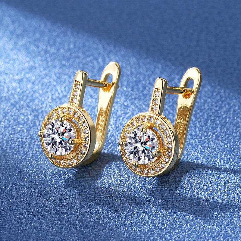 Fashion Design European And American Zircon Earrings For Women - Velora
