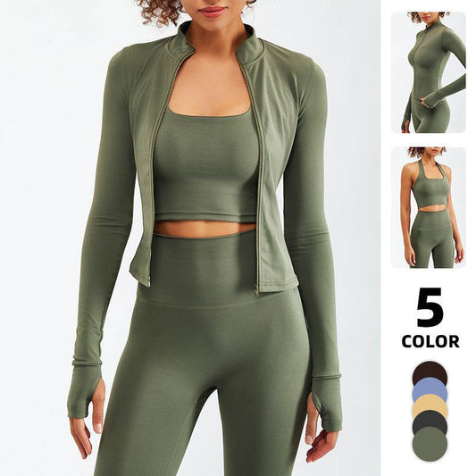 2pcs set Nude Feel Workout Outfit set Gym Clothes for women - Velora
