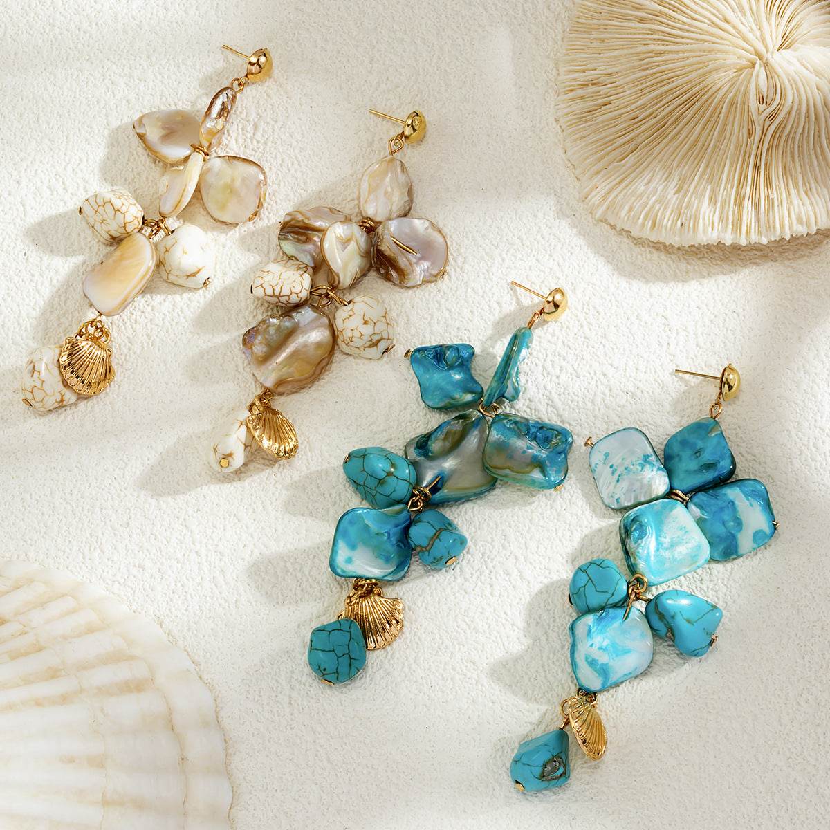 Classic Conch Pendant Necklace For Women Bohemian Starfish Beaded Choker Necklace Summer Beach Neck Fashion Jewelry - Velora