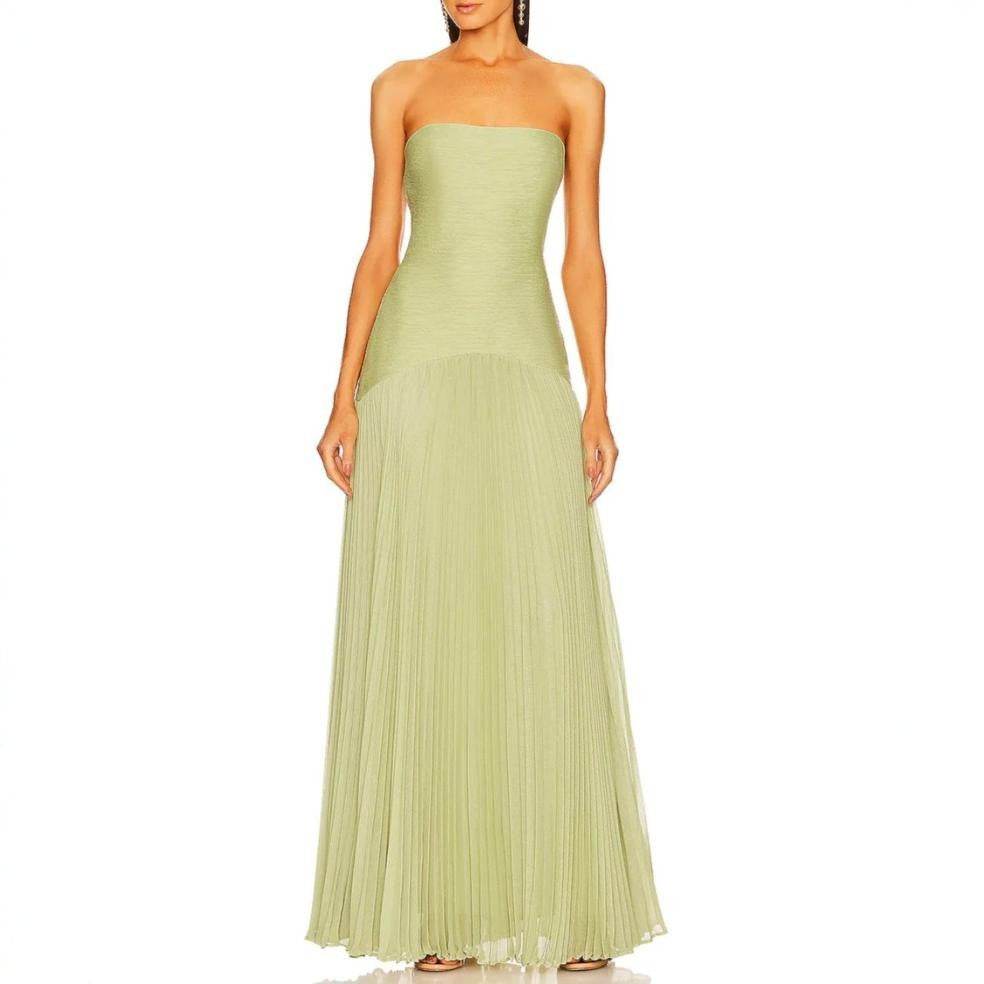Casual Rib Fabric Tube Top Dress - Velora