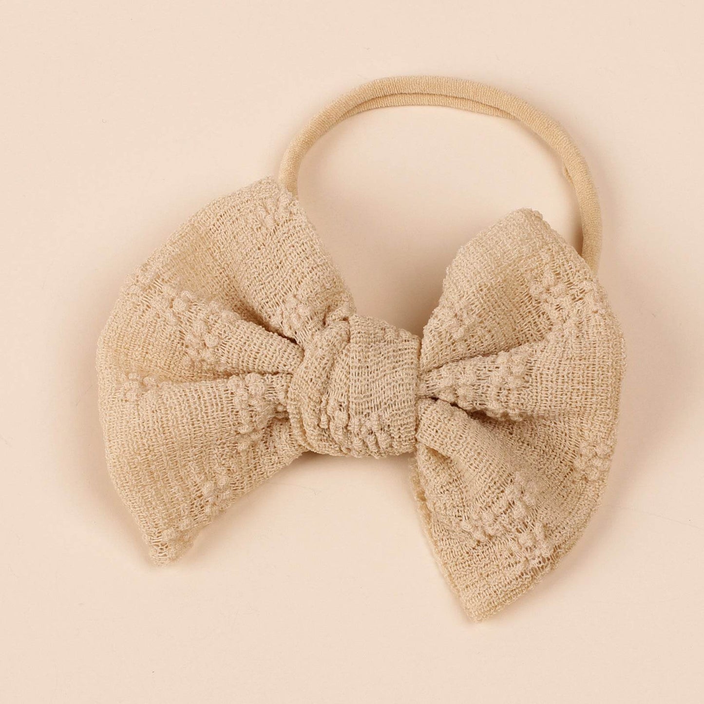 Children's Hair Band Mesh Bow Hairband Nylon Narrow Headband Bow Hair Accessories - Velora