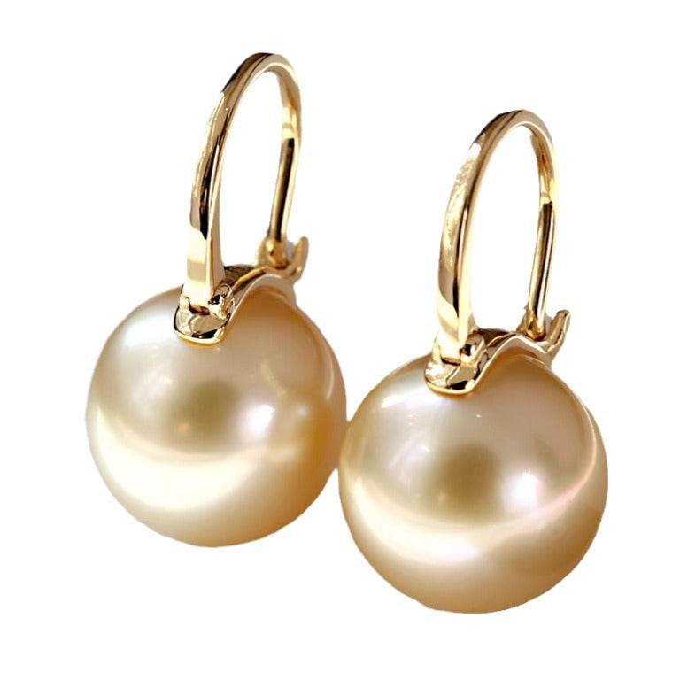 Copper Plated Gold Ancient Hong Kong Style Earrings - Velora
