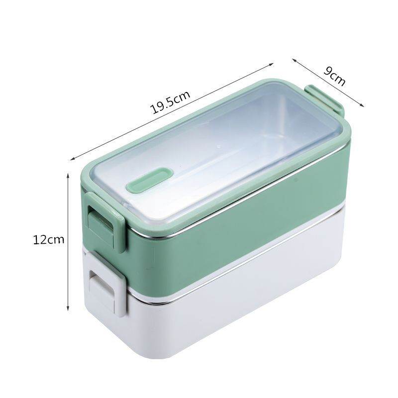 Portable Stainless Steel Double Layer Kids Lunch Box - Velora