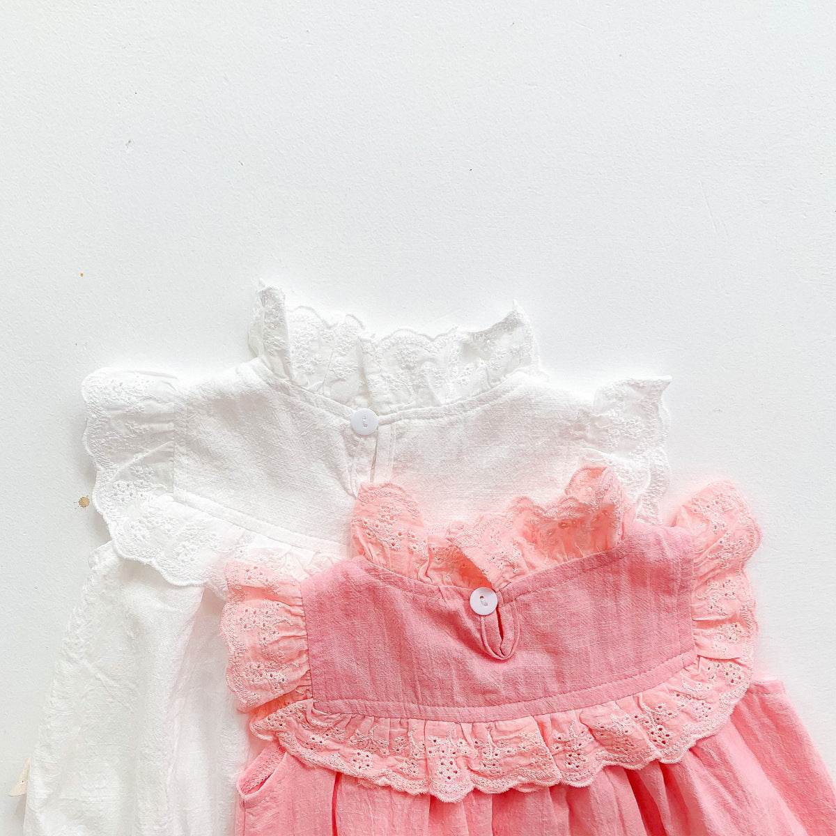 Korean Lace Onesie Jumpsuit Baby Romper - Velora