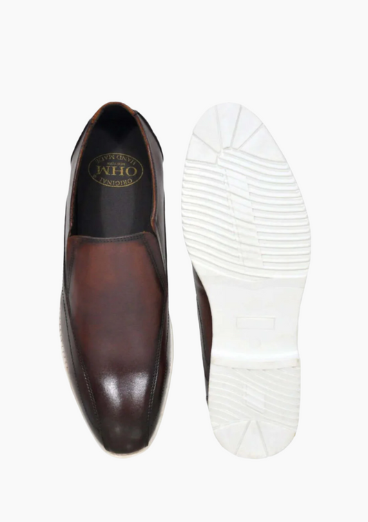 OHM Lifestyle Leather Slip-on Shoes - Velora