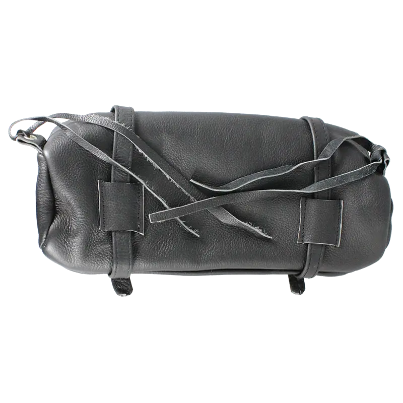 Open Road Double Buckle Small Leather Tool Bag - Velora Luxury Fashion