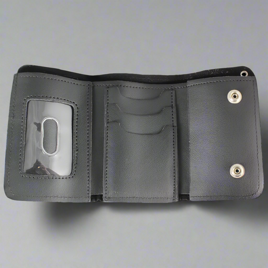 Open Road Men's Chrome Plated Chain Leather Wallet - Velora Luxury Fashion