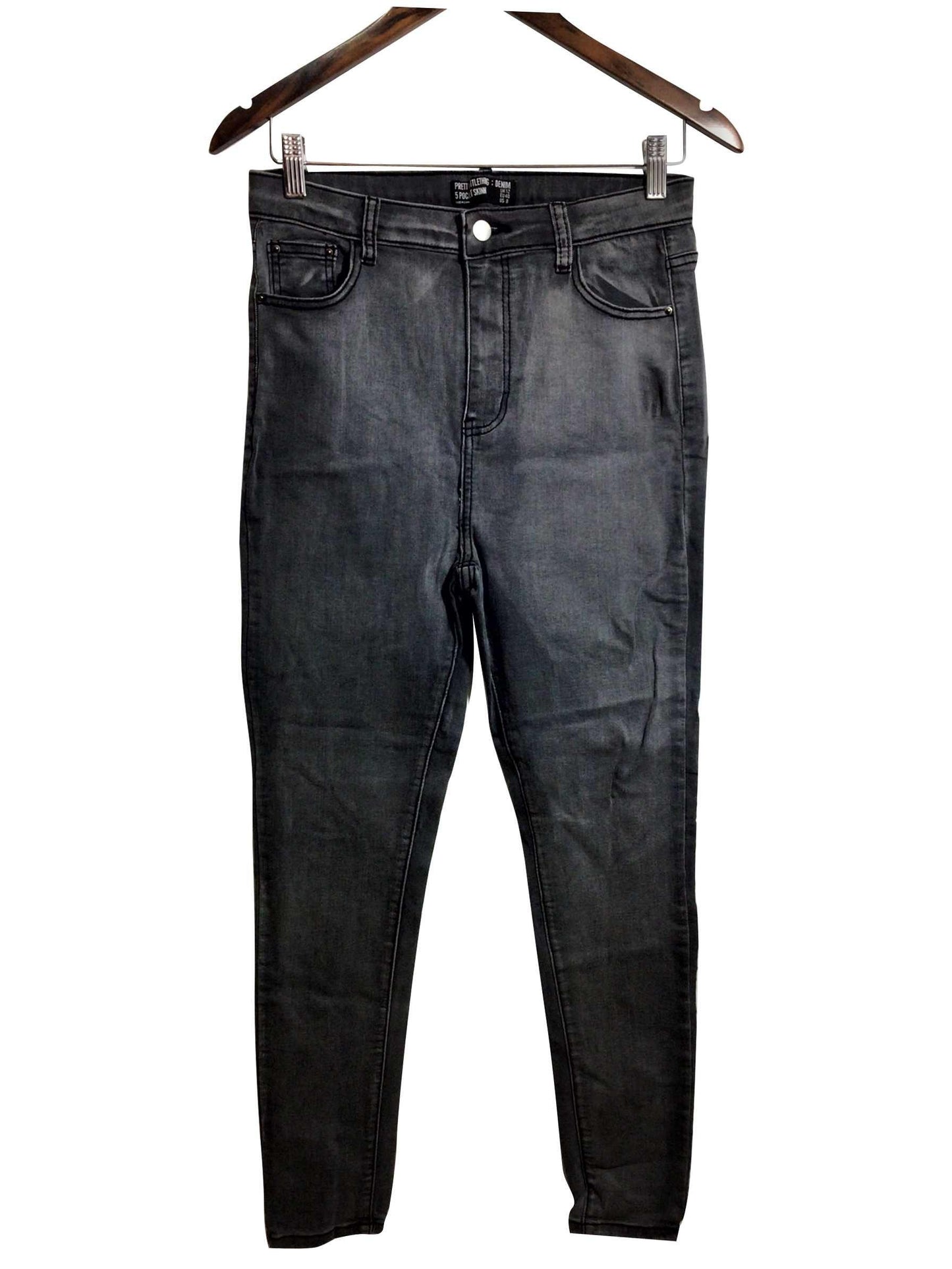 PRETTY LITTLE THING Regular fit Straight-legged Jeans in Gray - 8 - Velora