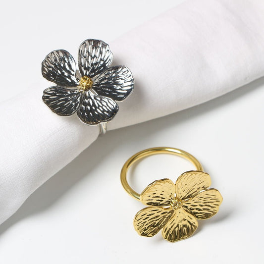 Petals Napkin Ring Holder Set - Velora Luxury Fashion