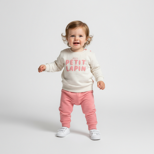 Petit Lapin Cotton Unisex Joggers Set - Velora Luxury Fashion