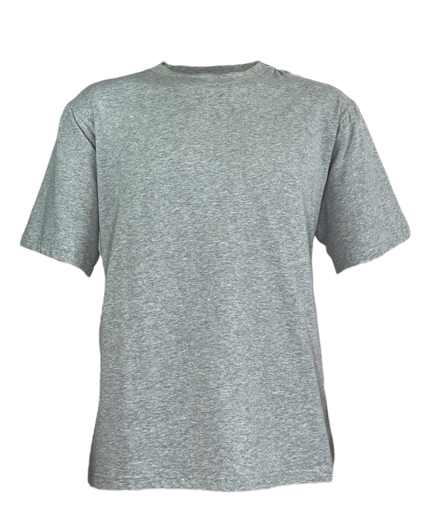Adaptive Open Back Crew Neck T-Shirt, Grey Cotton Adaptive Comfort Clothing