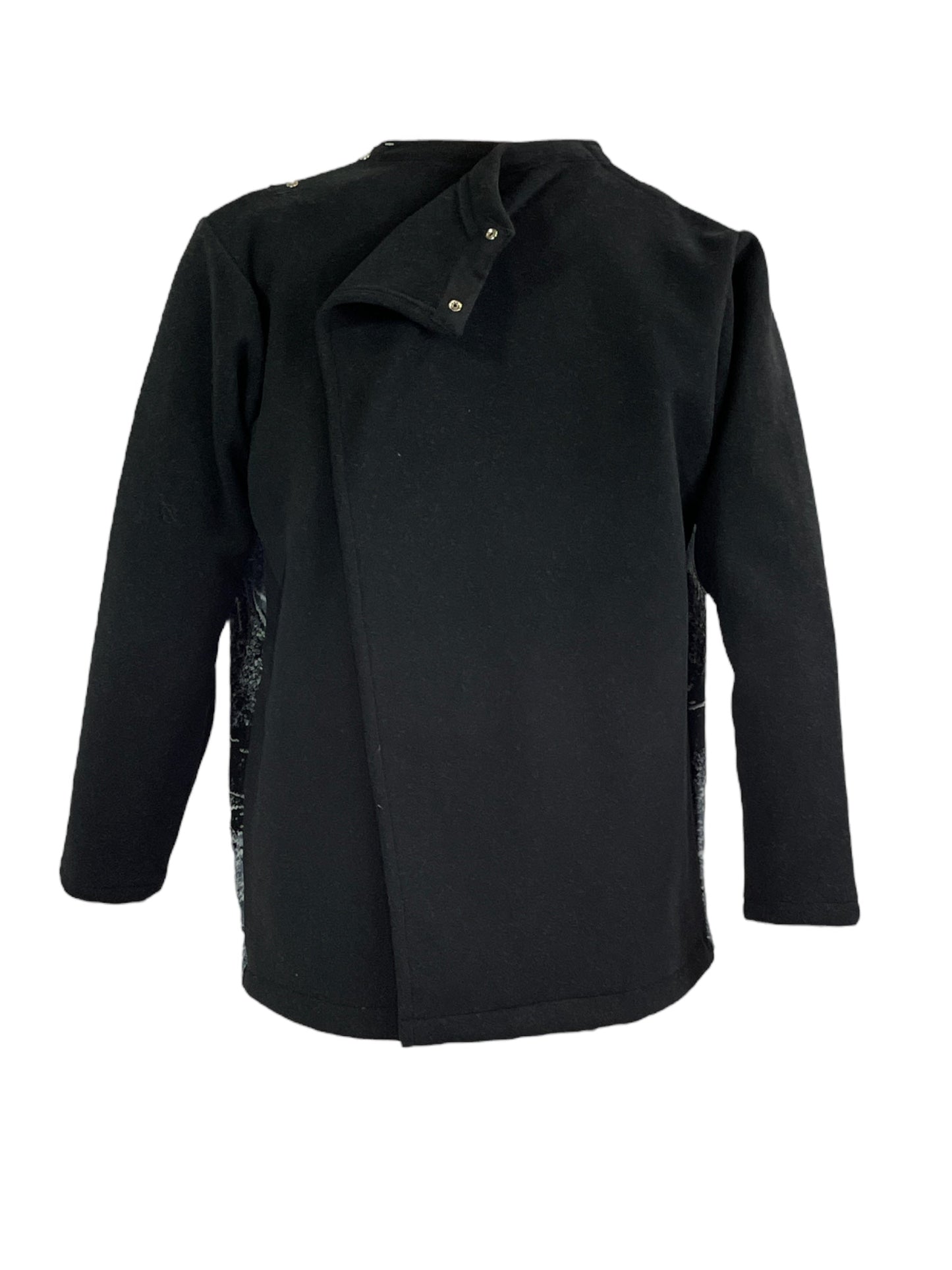 Adaptive Fleece Zip Jacket, Wolf Pattern Adaptive Comfort Clothing